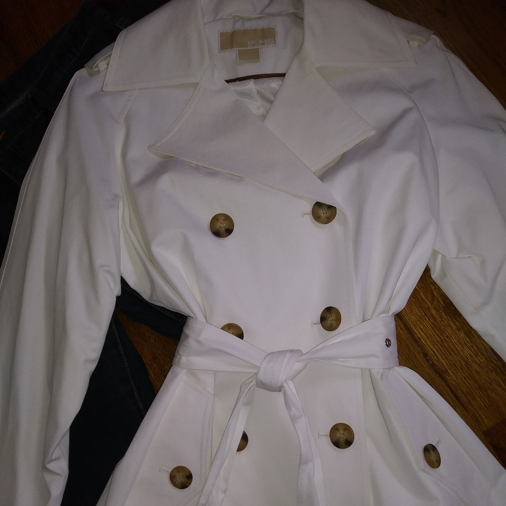 Michael Kors White Trench